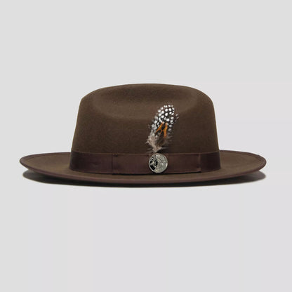 Tienda Ranch Fedora - Chocolate[Fast shipping and box packing]