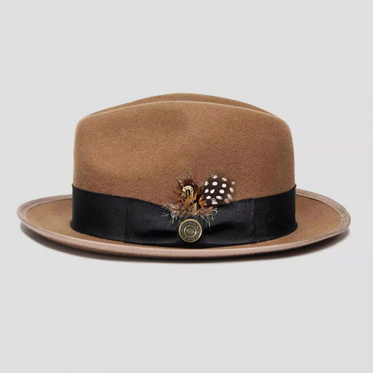 Bikary Fedora – Wheat[Fast shipping and box packing]