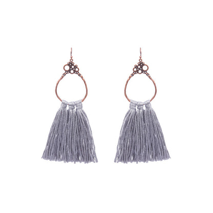 Women's Bohemian Tassel Long Earrings