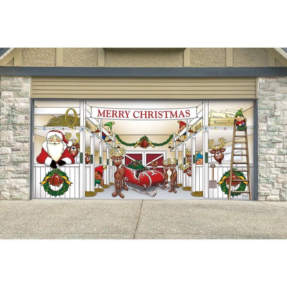 Christmas Mural for Garage Door