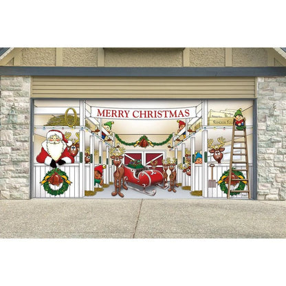 Christmas Mural for Garage Door