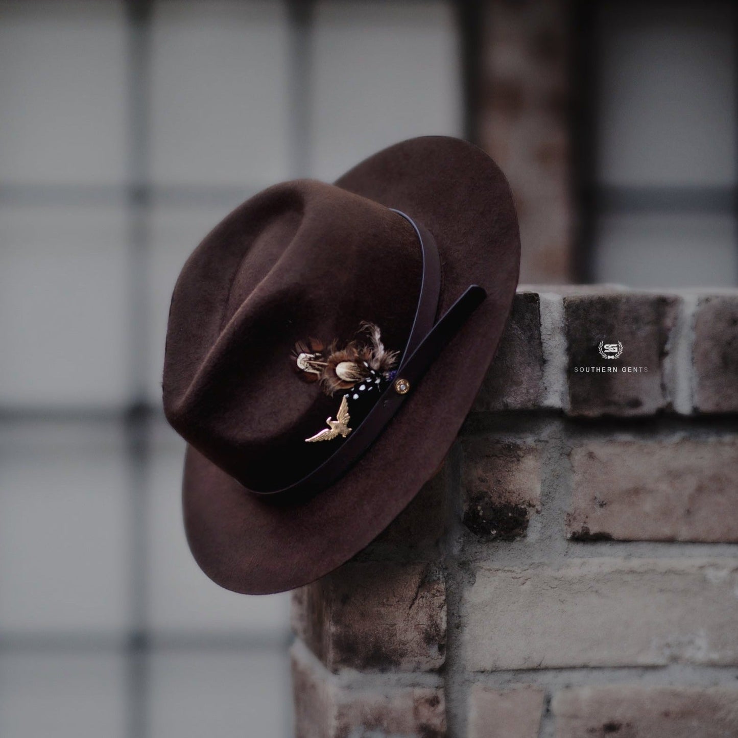 Dapper Men's Felt Fedora Hat__ark Grey