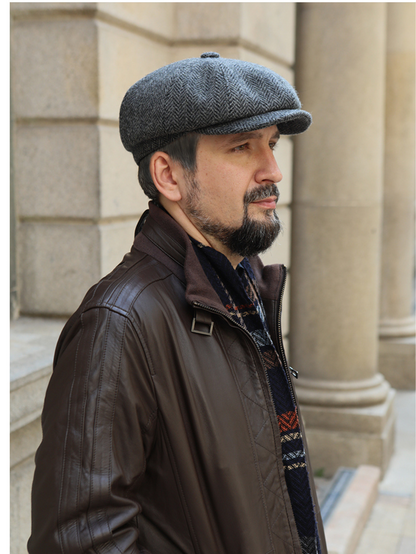 Heritage Wool Tweed Newsboy Hat