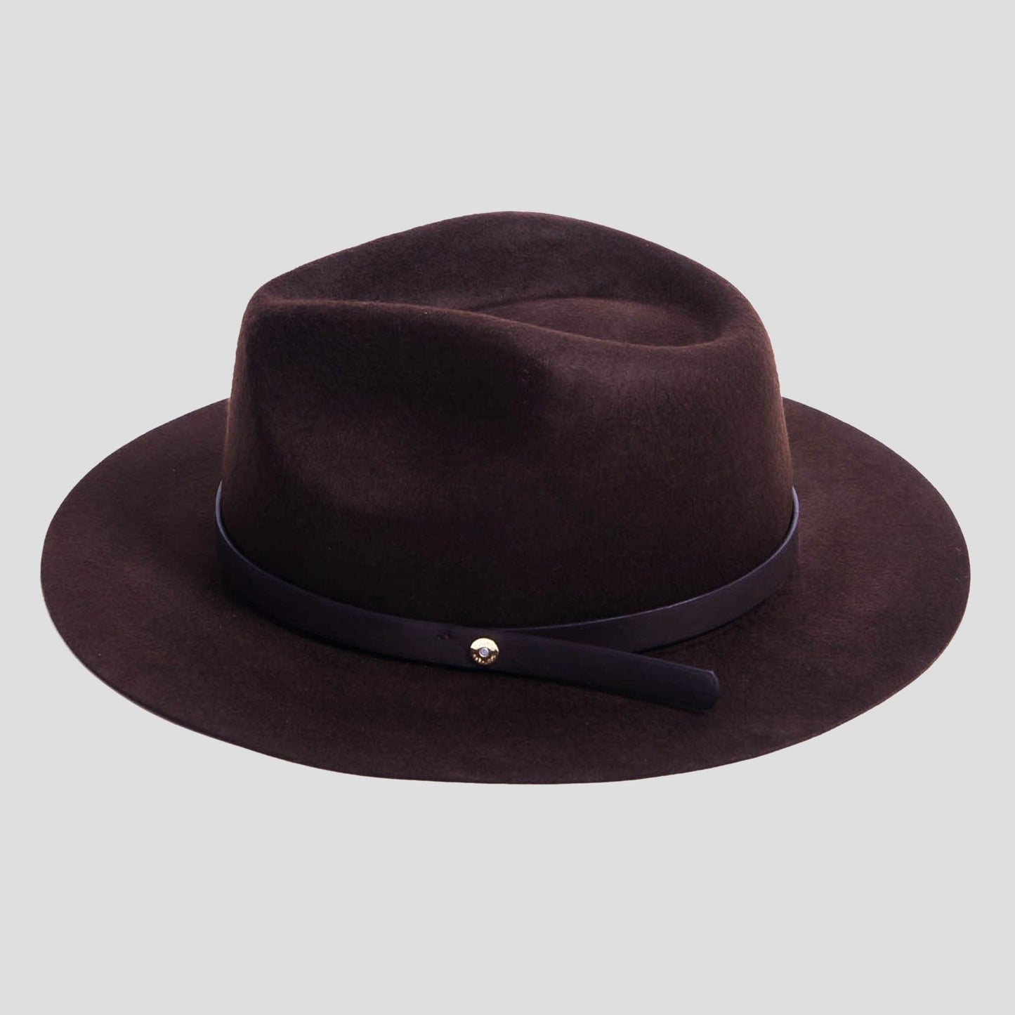 Dapper Men's Felt Fedora Hat__ark Grey