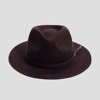 Dapper Men's Felt Fedora Hat__ark Grey