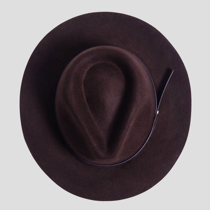 Dapper Men's Felt Fedora Hat__ark Grey