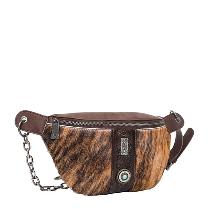 Trinity Ranch Hair On Cowhide Collection Belt Bag