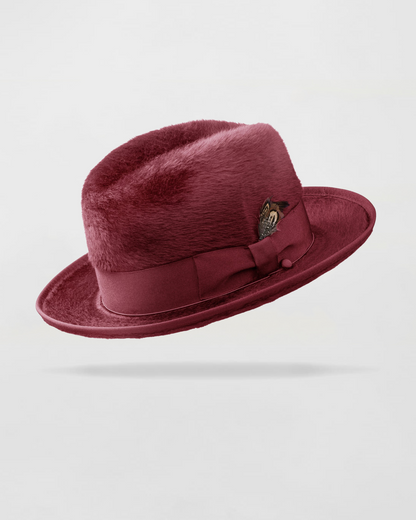 Dapper Gent's Fedora Homburg Beaver Hat