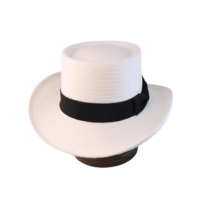 Vintage Vibe Straw Pork Pie Hat