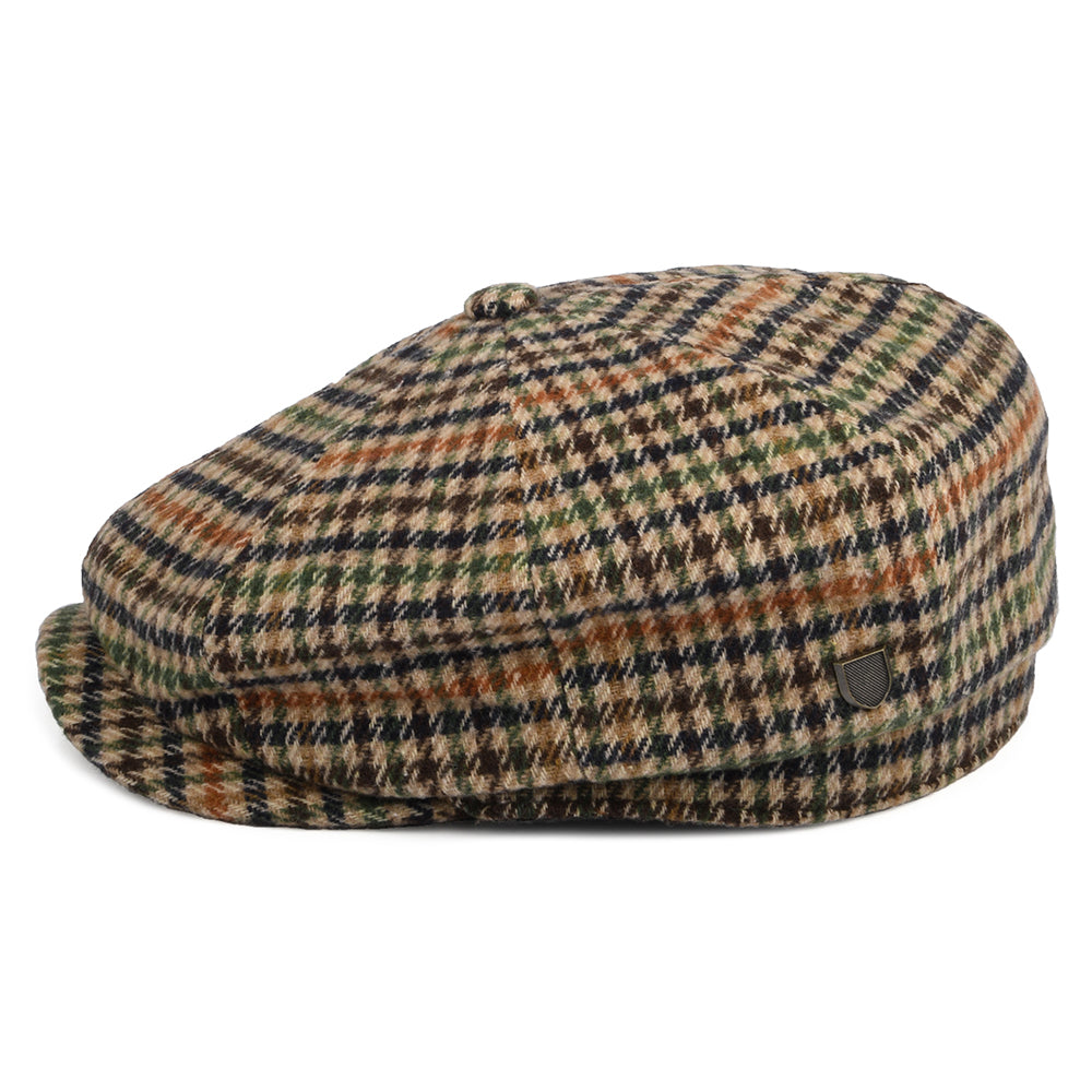 PEAKED CAPS Genuine Scottish 8 Panels Cap-Harris Tweed