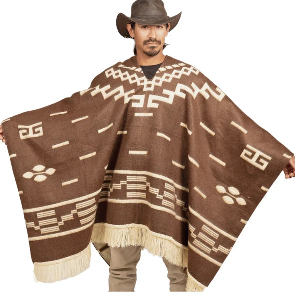 Clint Eastwood Poncho - Alpaca Wool handmade poncho from South America