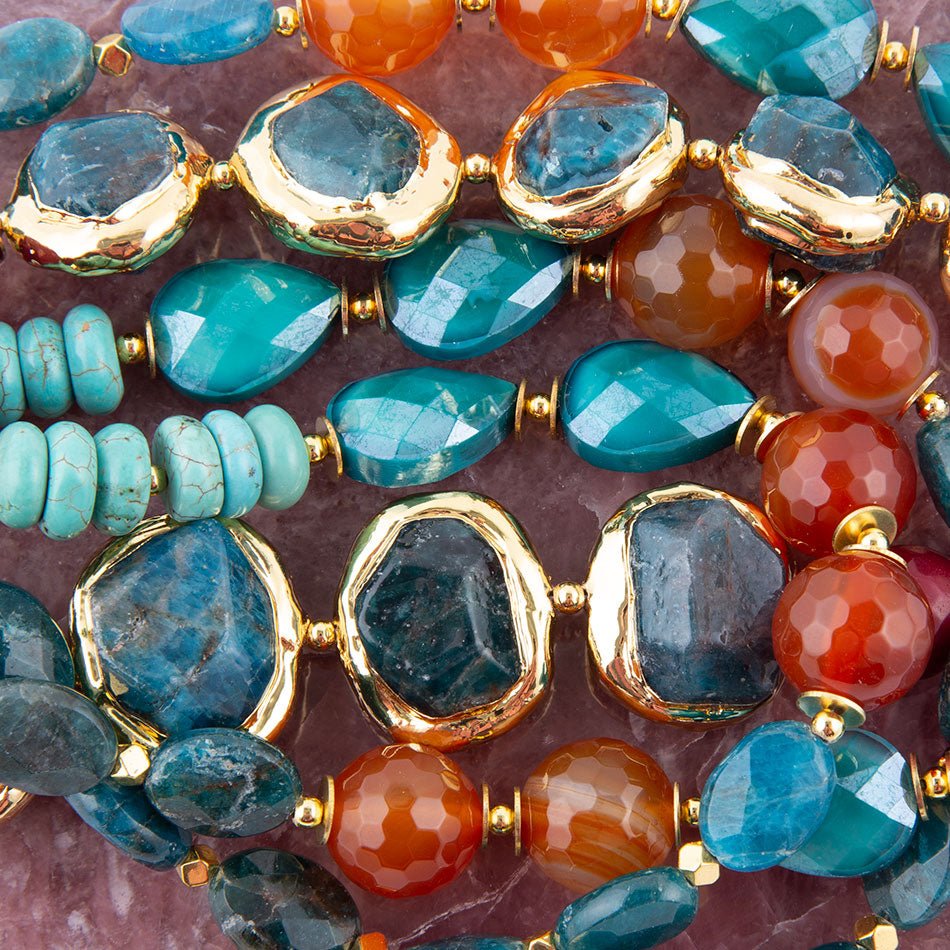 Turquoise Ambrosia Multi-Stone Long Necklace