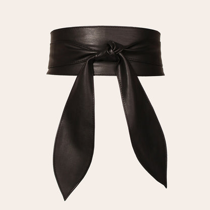 Women's Versatile Elegant Bow Ribbon Extra Long Belt