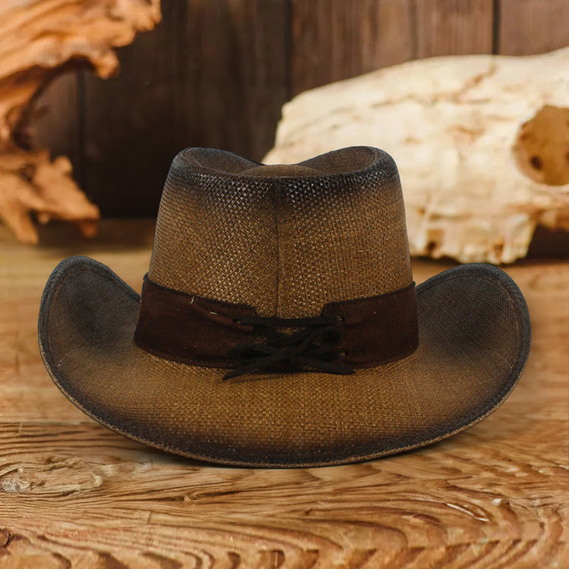 Unique Floral Embroidered Western Hat