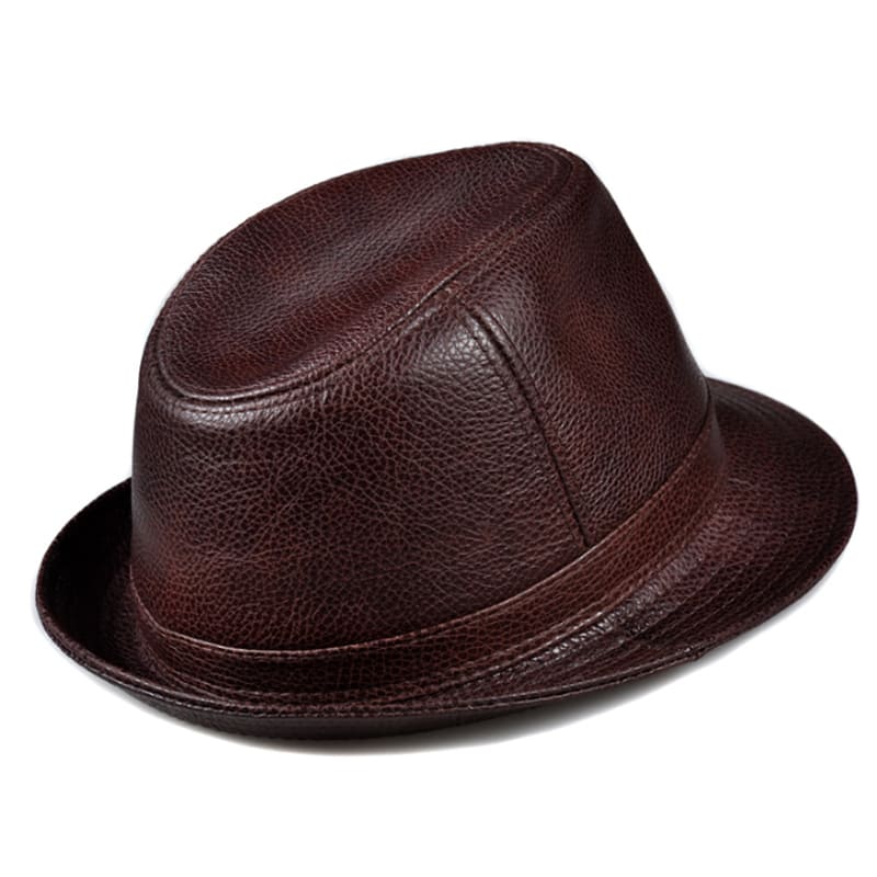 Lemont Genuine Leather Trilby Hat