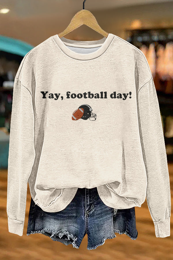 Cute Gameday Print Sweatshirt