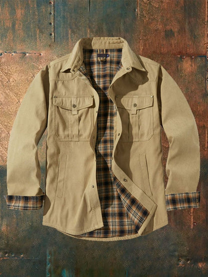 Men's Retro Western Pocket Jacket