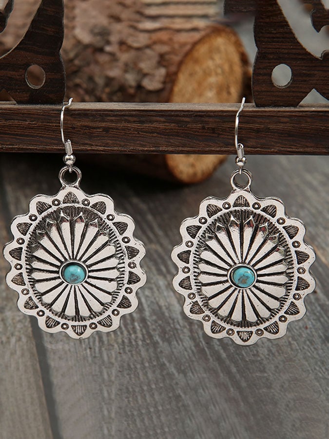 Vintage Turquoise Drop Turquoise Earrings