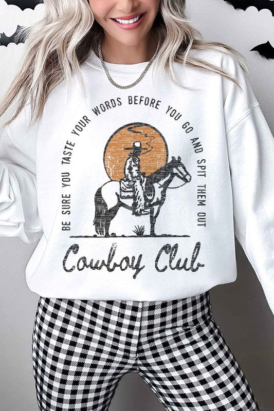 Cowboy Club Sweatshirt choice of colors