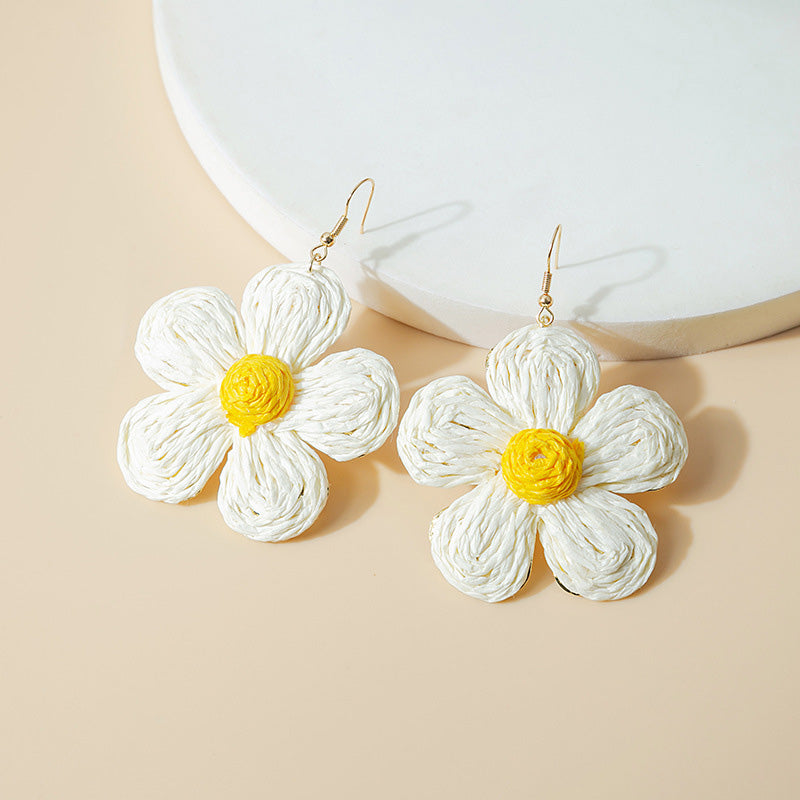 Cute Flower Braided Earrings