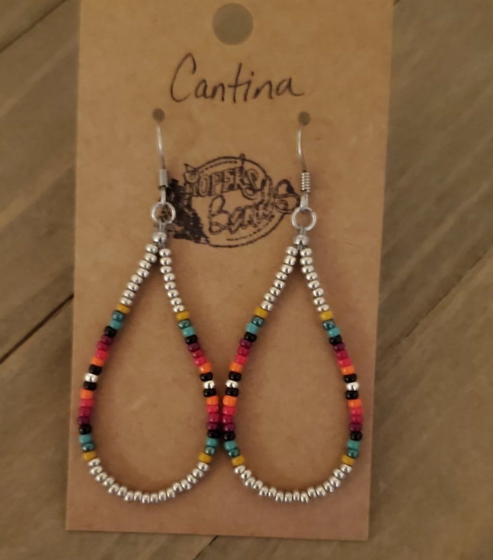 Cantina Drop Hoop Earrings