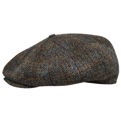 [Best Sale!]PEAKED CAPS Genuine Scottish Harris Tweed 8 Panels Man Cap