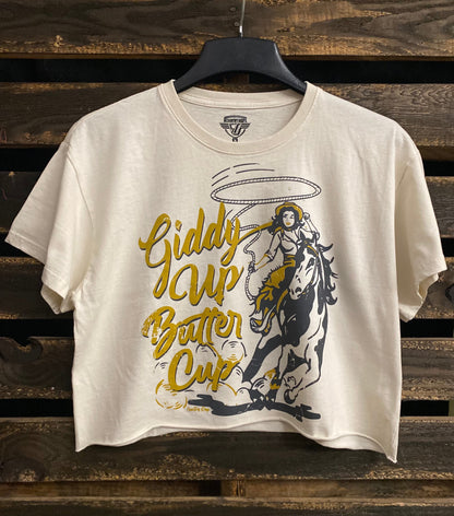 Giddy Up Butter Cup Relaxed Crop T-shirt