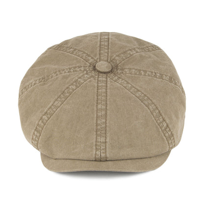 SHELBY - Hatteras Washed Organic Cotton Newsboy Cap - Olive