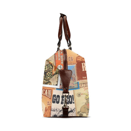 Vintage Rodeo Poster Large Travel Flight Bag