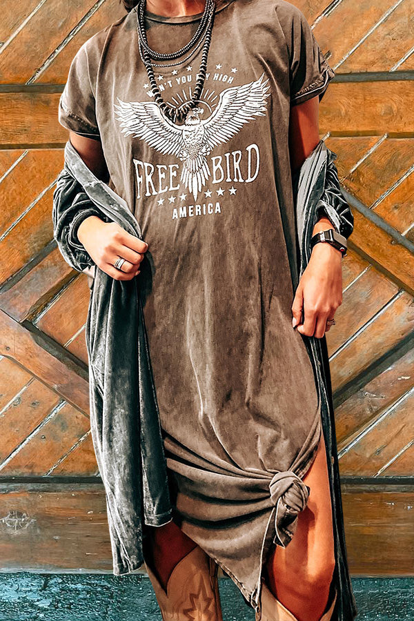 Free Bird T-Shirt Dress