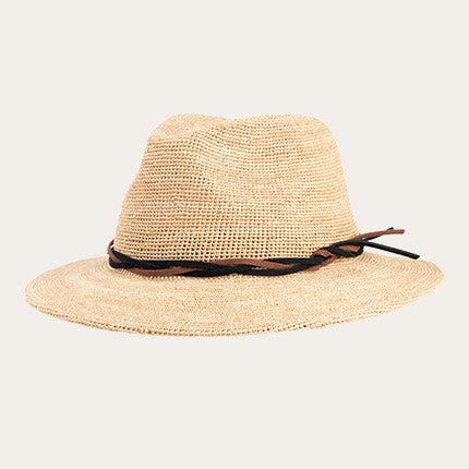 [New] Can be rolls up for packing- Goorin Handmade RAFFIA HAZE Fedora