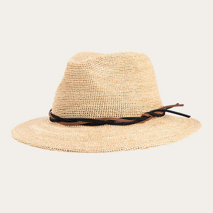 [New] Can be rolls up for packing- Goorin Handmade RAFFIA HAZE Fedora