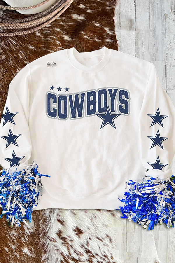 Cowboys & Stars Football Sweatshirt