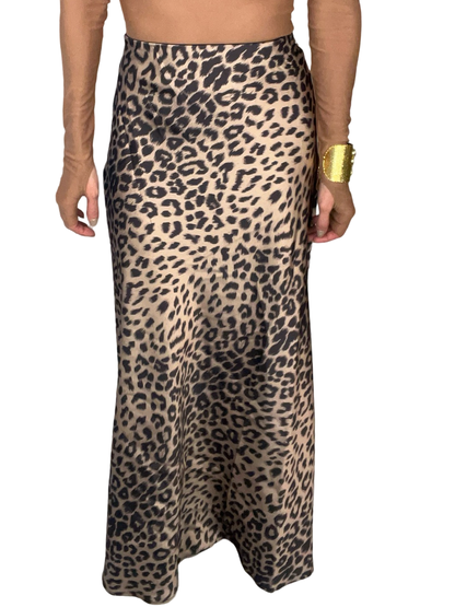 Leopard Print Mermaid Skirt