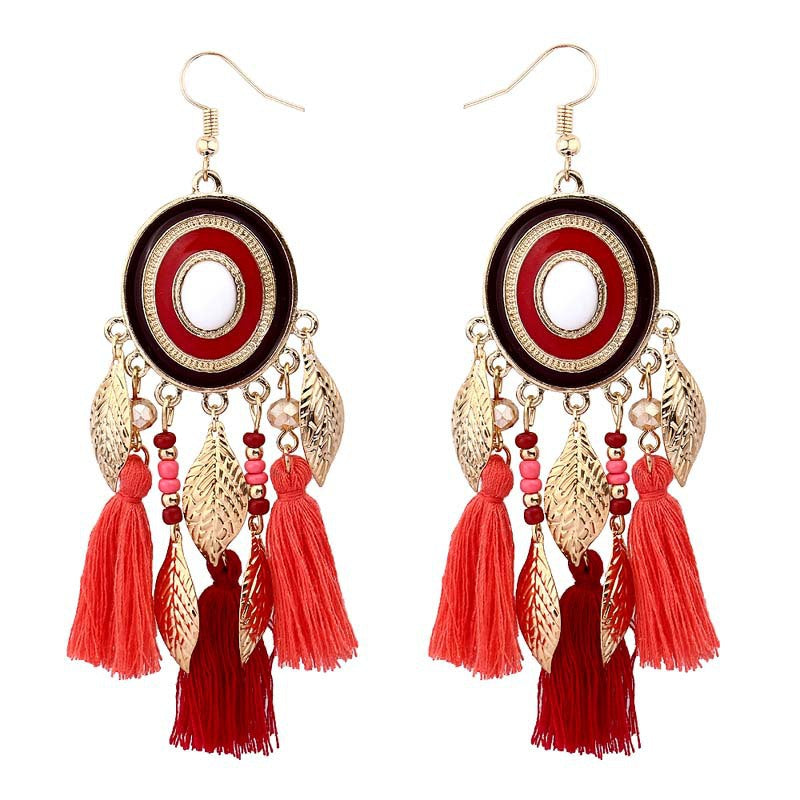 Women's Bohemian Ethnic Style Tassel Earrings