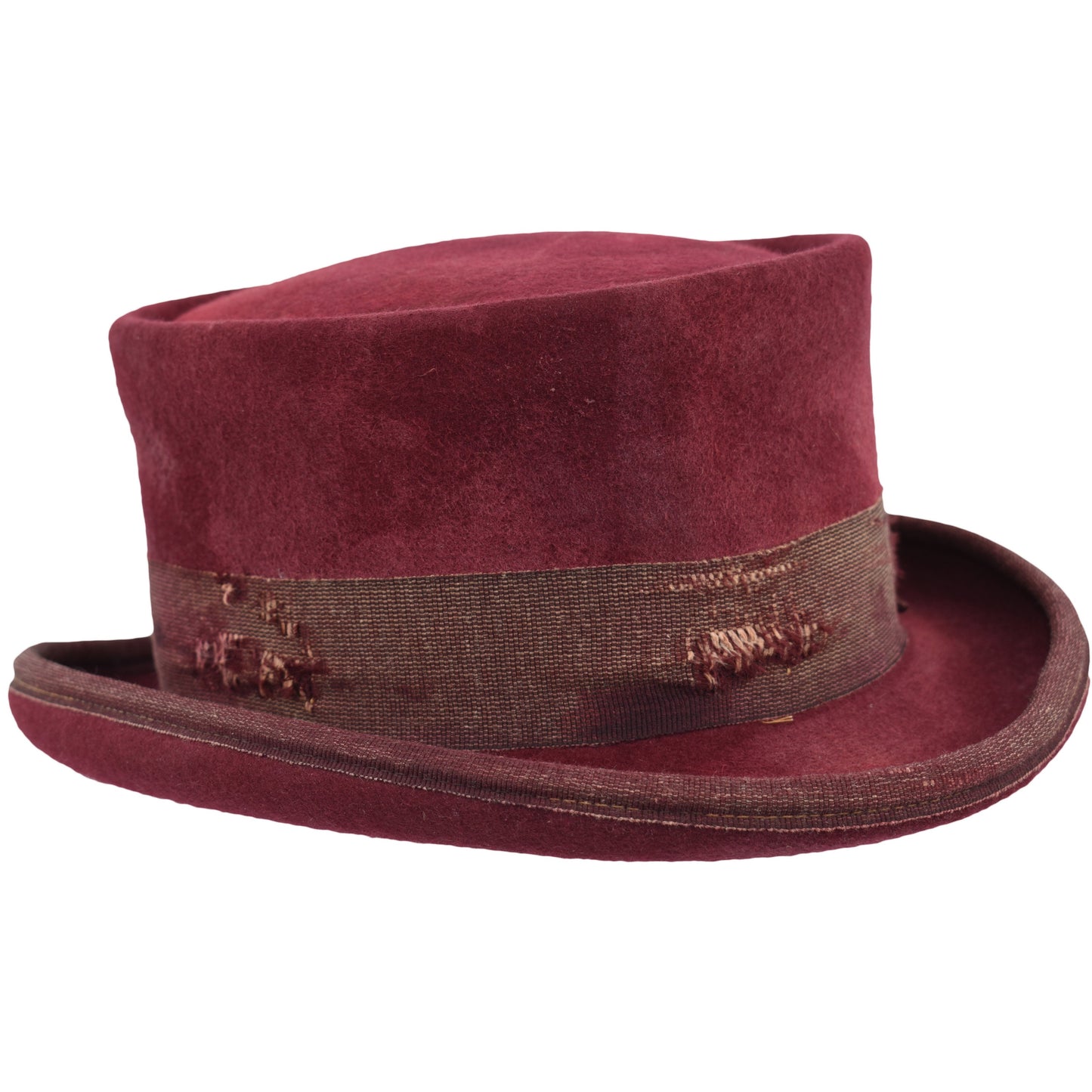 Western Desert Top handmade Sergio Anzani Hatmaker-wine