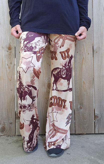 Cowboy Ranch Flare Pants