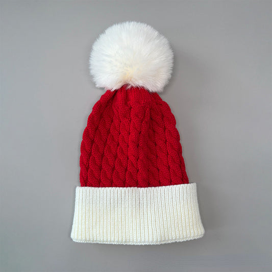 Christmas Contrast Color Warm Knit Hat