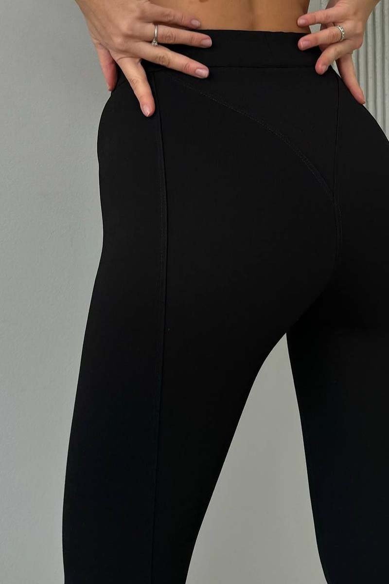 Women's casual sports zipper leggings