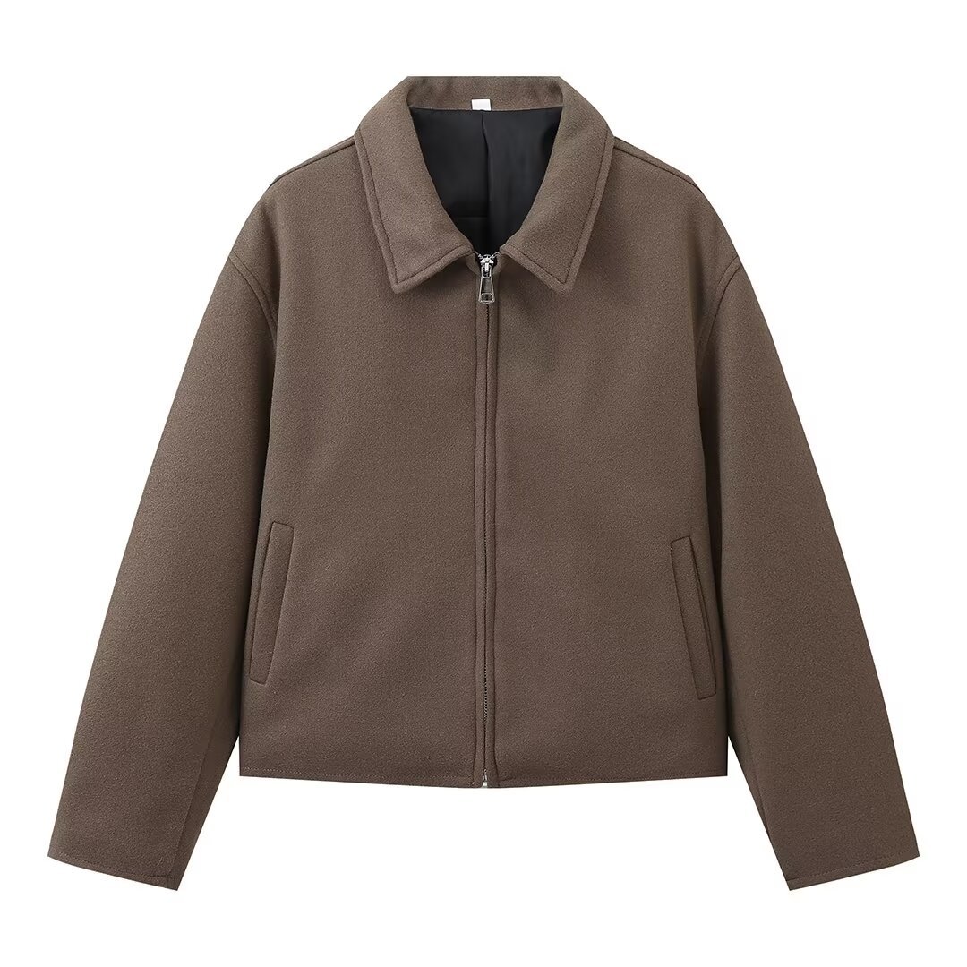 Lapel Ladies Coat Jacket