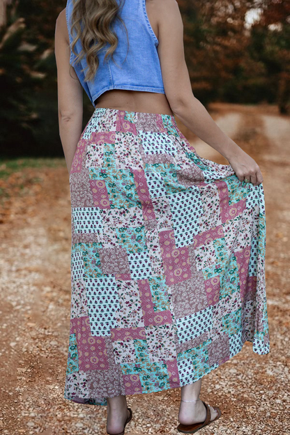 Patchwork Maxi Skirt