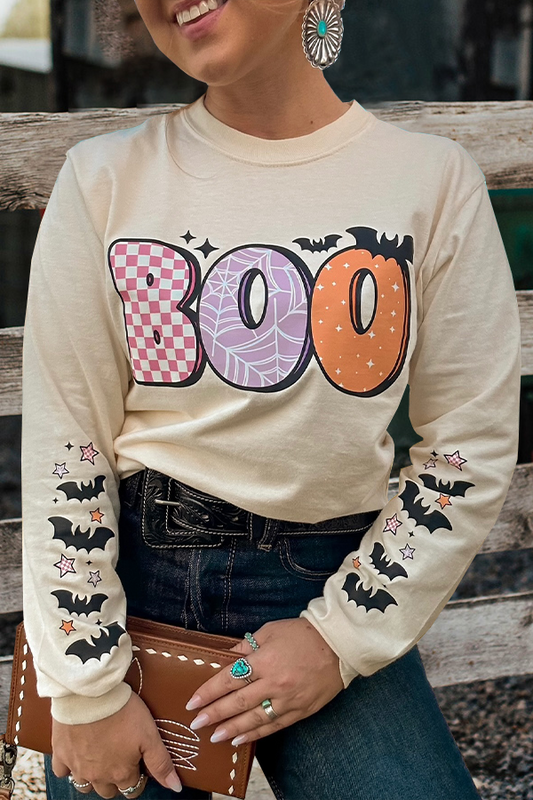 Boo Long Sleeve Sweatshirts