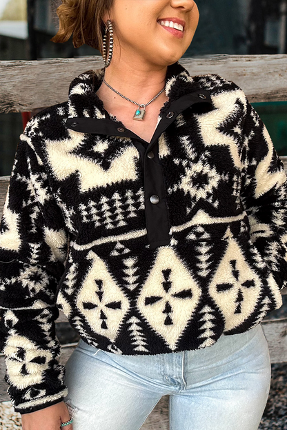 Aztec Plush Sweatshirt