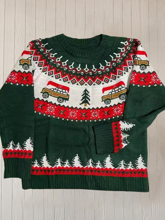 Loose Christmas Atmosphere Sweater Christmas Tree Sweater