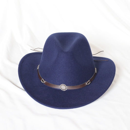 Ricky Western Hat - Navy Blue