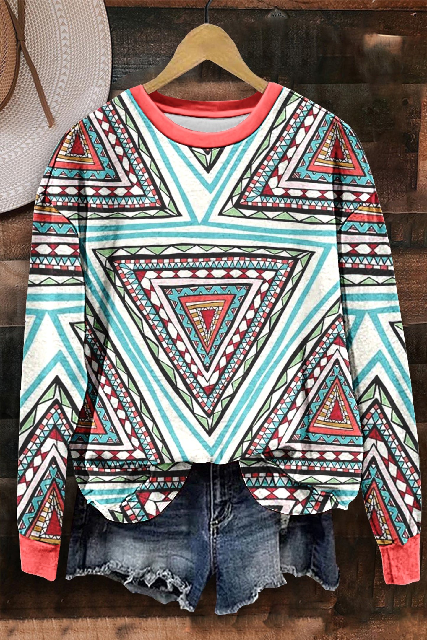 Tribal Pattern Sweatshirt