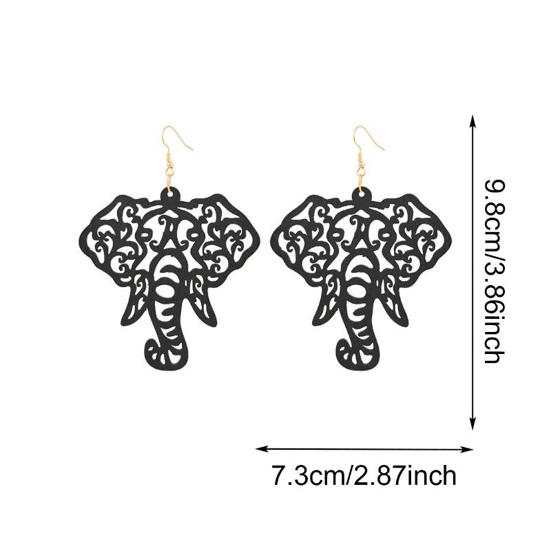 Hollow Elephant Gameday Earrings