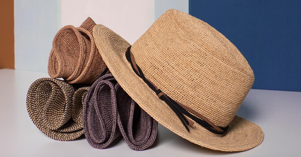 [New] Can be rolls up for packing- Goorin Handmade RAFFIA HAZE Fedora