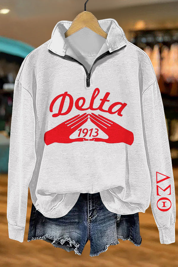 1913 Delta Sigma Theta Print Sweatshirt