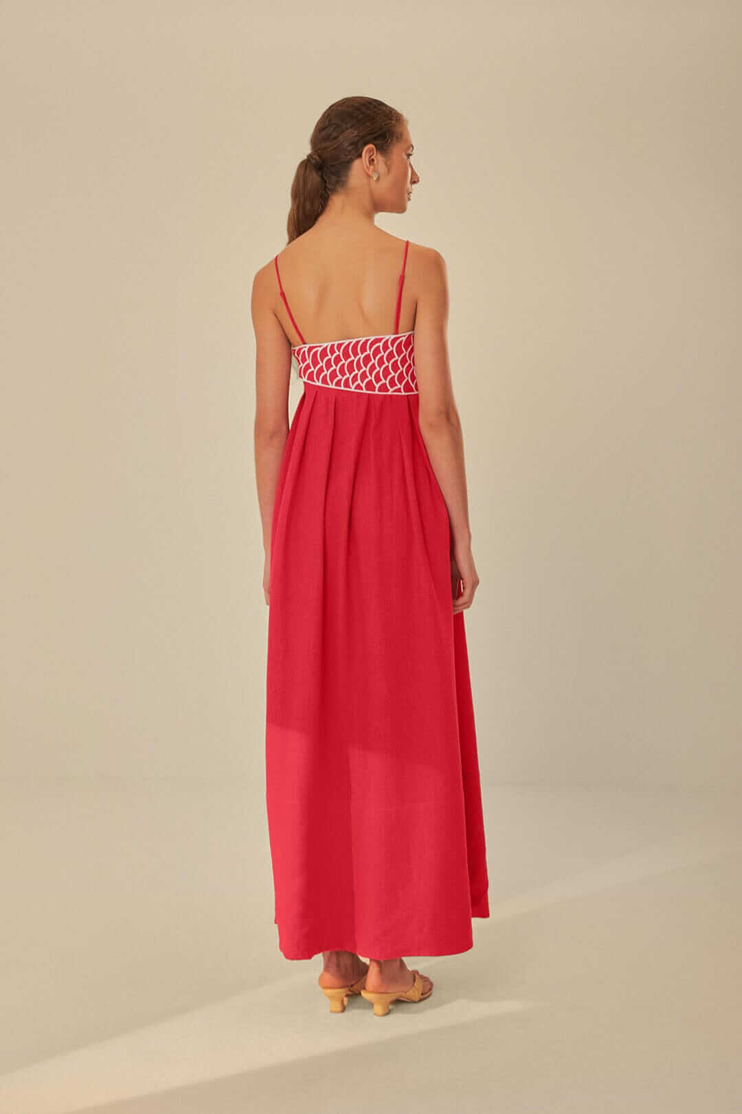 Red Fish Top Maxi Dress